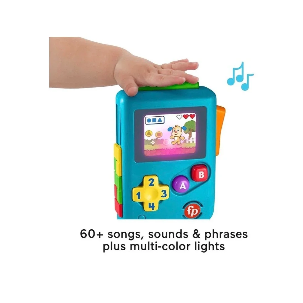 Fisher-Price Laugh & Learn Lil Gamer Teal Handheld Musical Toy GTJ65
